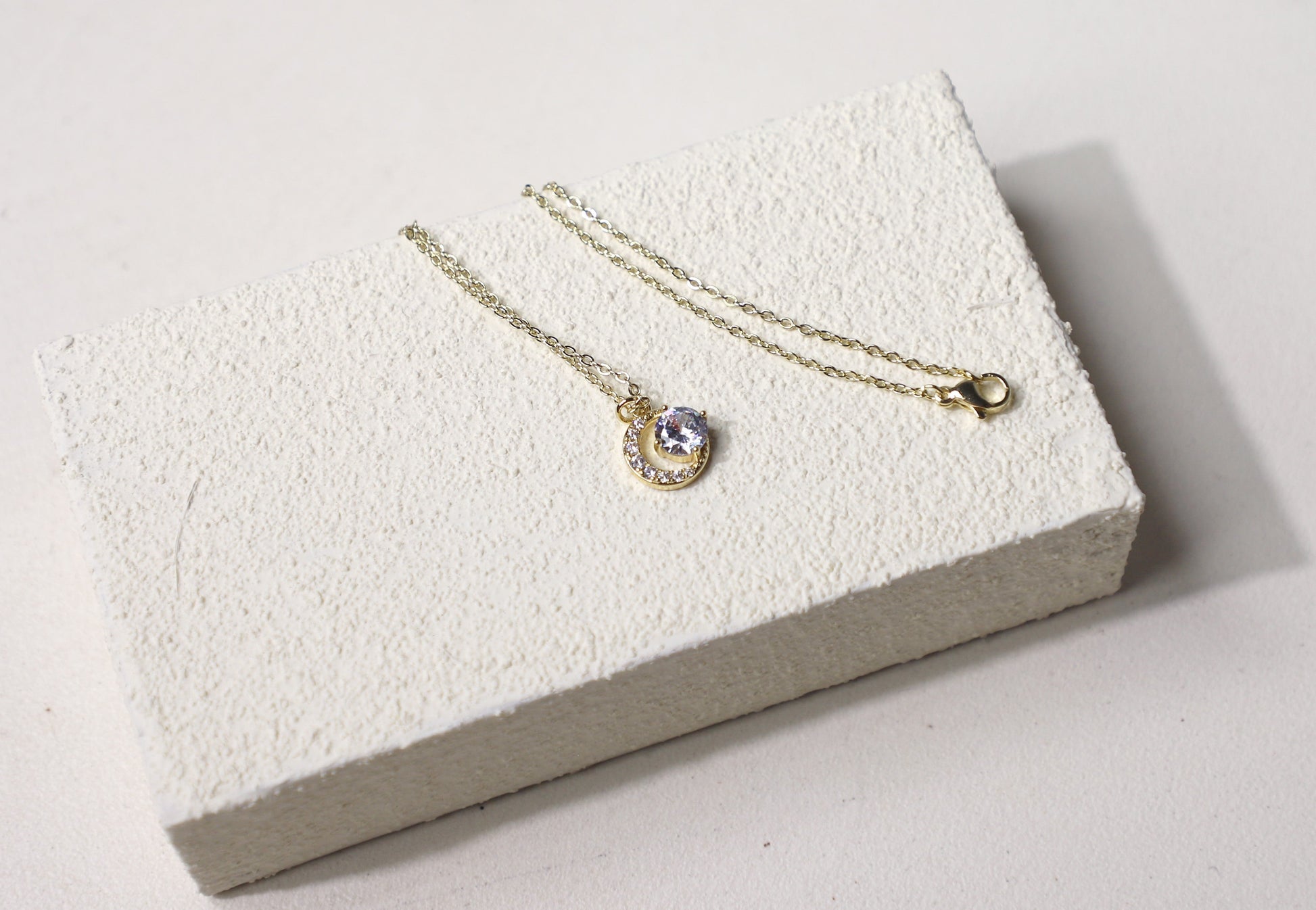 star and moon necklace