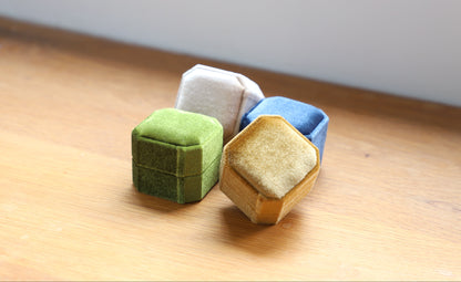 2 slot velvet ring box