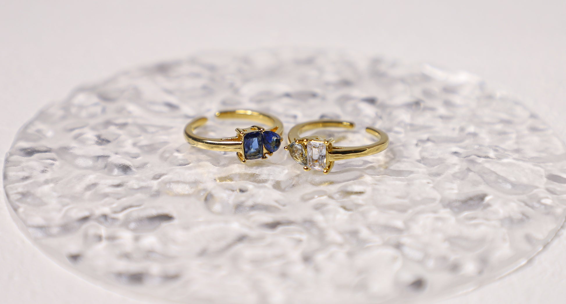 Toi et Moi birthstone ring