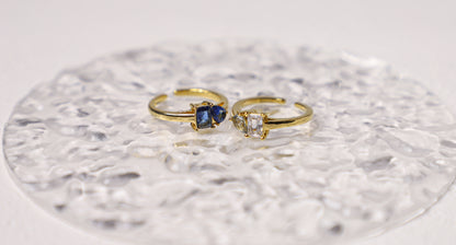 Toi et Moi birthstone ring