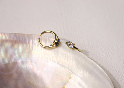 Toi et Moi birthstone ring
