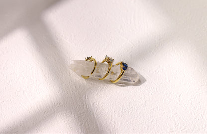 Toi et Moi birthstone ring