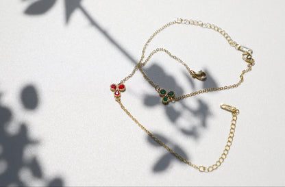 clover birthstone bracelet