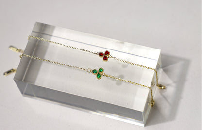 clover birthstone bracelet