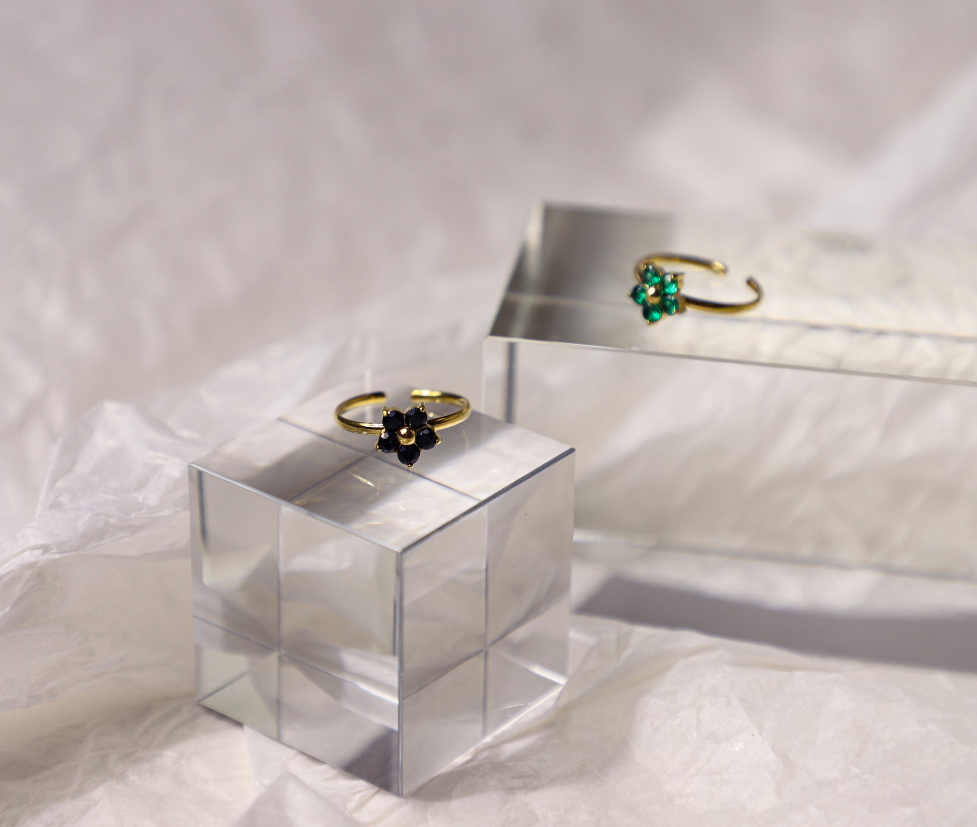 flower birthstone ring