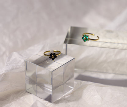 flower birthstone ring