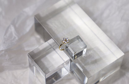 flower birthstone ring