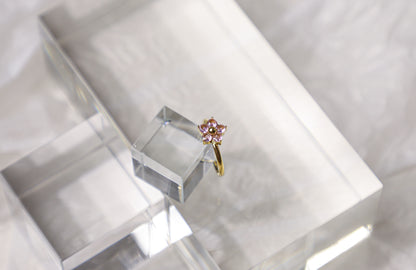 flower birthstone ring