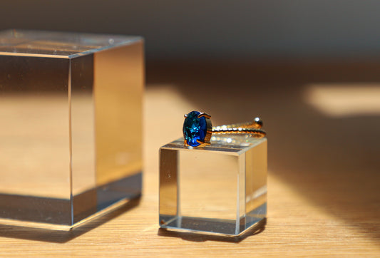 oval birthstone ring