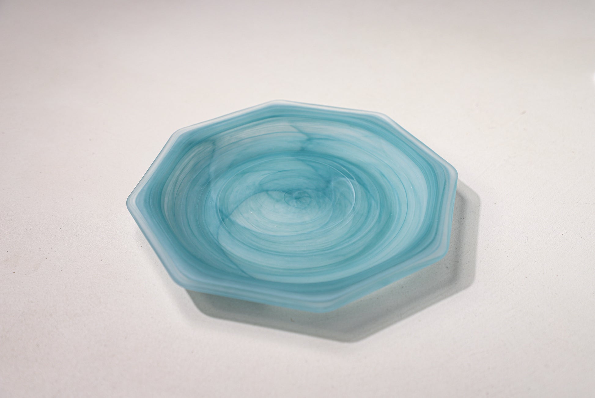octagonal mist glass plate 