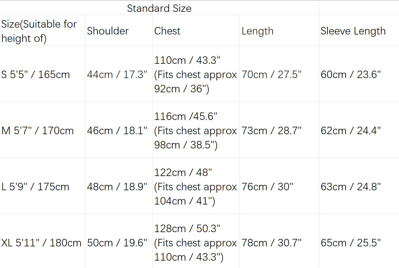 Padding Modified Tang Suit ja0011 241